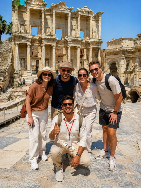 Private Ephesus, Terrace Houses & Temple of Artemis 2-Day Bus Tour from Oludeniz