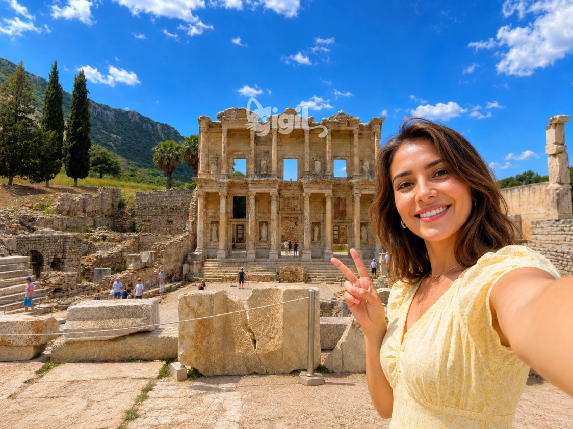 Celsus Library Restored Historic Front