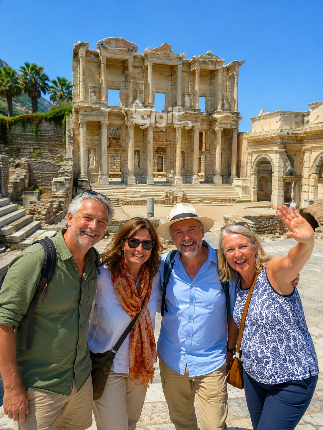 Celsus Library Setting in Ephesus