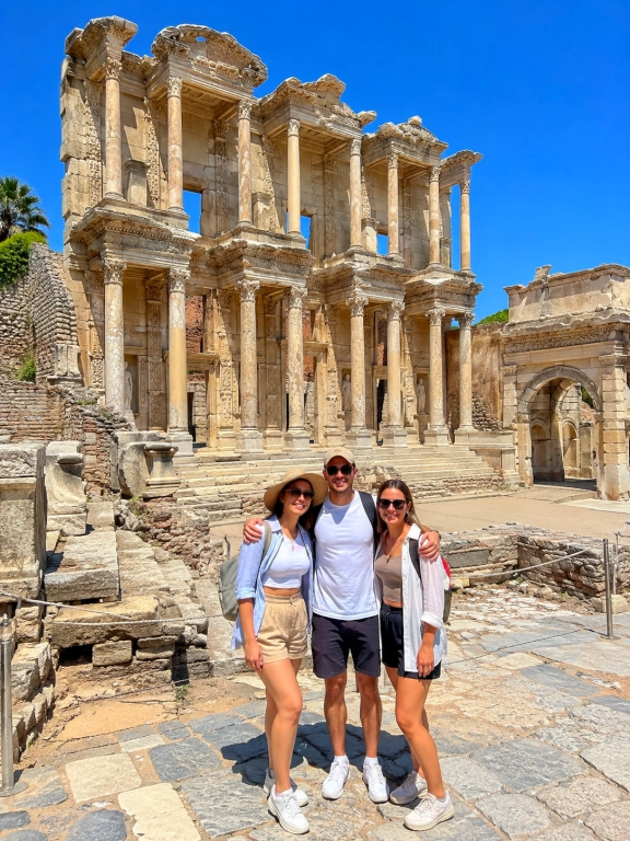 Celsus Library with Preserved Street Stones