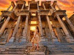 2-Day Ephesus, Terrace Houses, House of Virgin Mary & Temple of Artemis Group Ferry Package from Rhodes