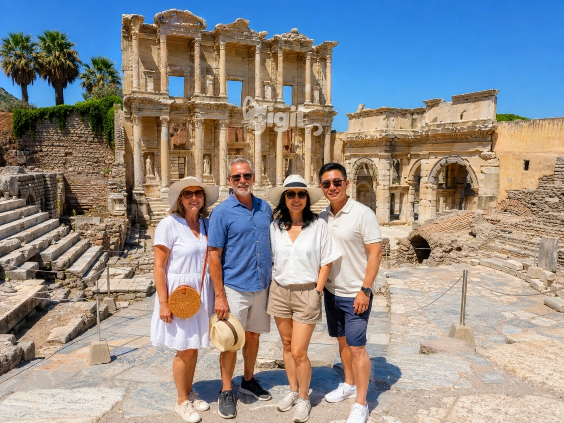 Celsus Library Architectural Detail