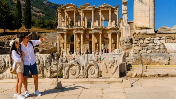 Small Group 2-Day Ephesus, Terrace Houses, Virgin Mary and Artemis Tour from Alanya by Flight