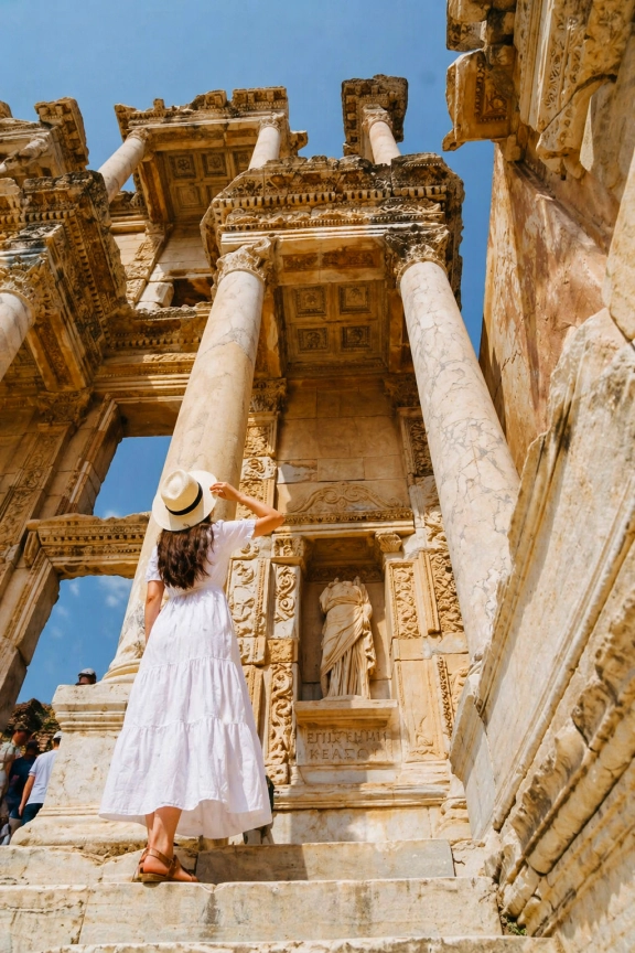 Small Group Same-Day Ephesus, Terrace Houses, Virgin Mary and Artemis Tour from Kemer by Flight
