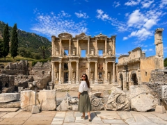 2-Day Ephesus, Terrace Houses, House of Virgin Mary & Temple of Artemis Small-Group Ferry Package from Samos