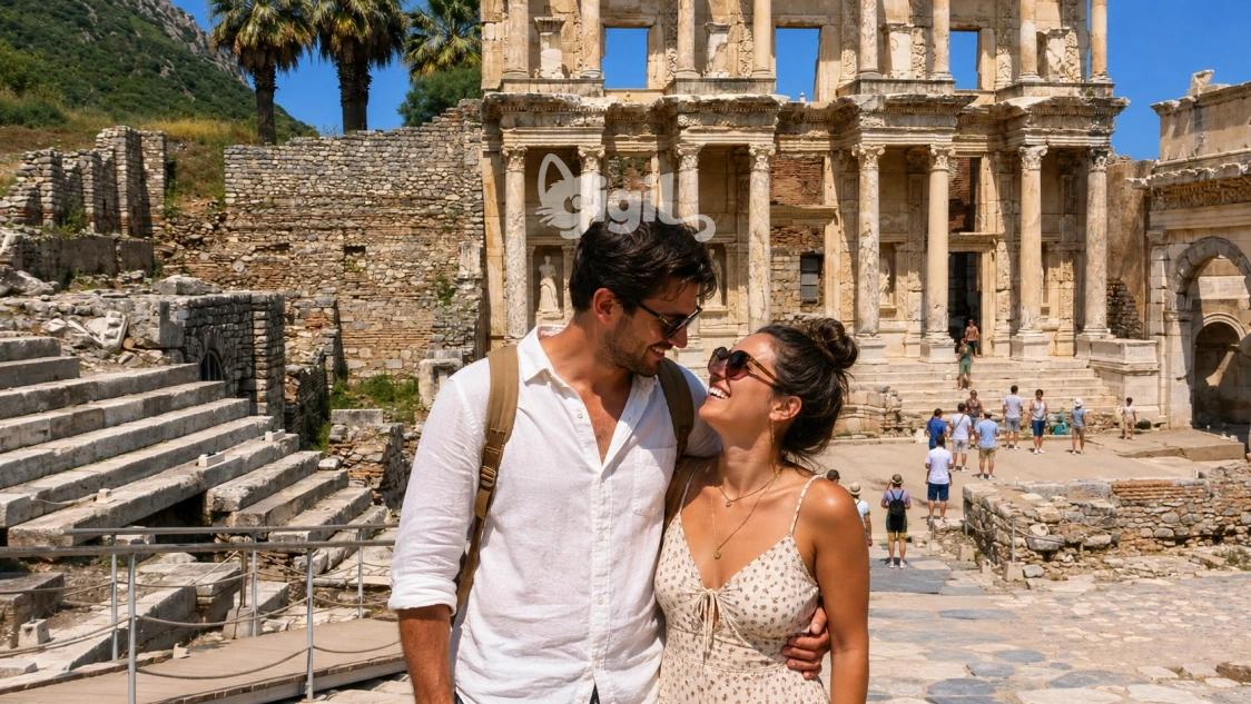 Celsus Library Public Monument Scene