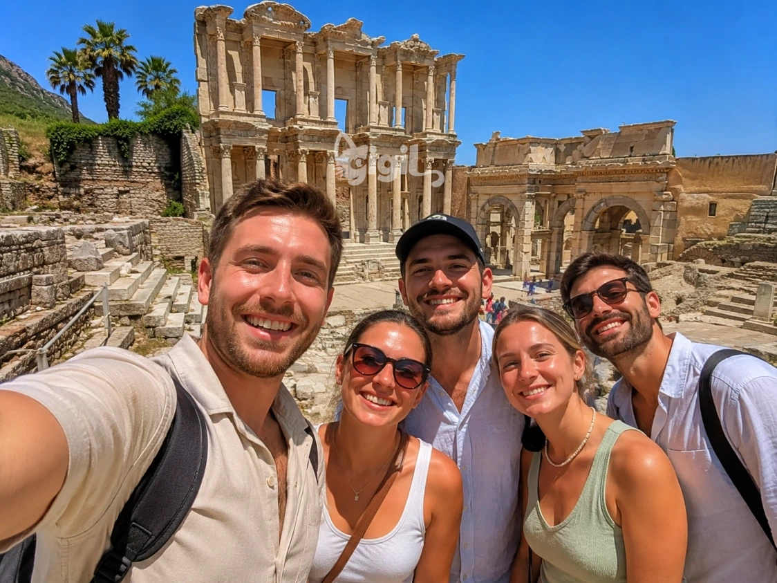 Celsus Library Travel Scene