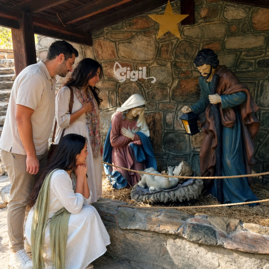 House of Virgin Mary Nativity Display