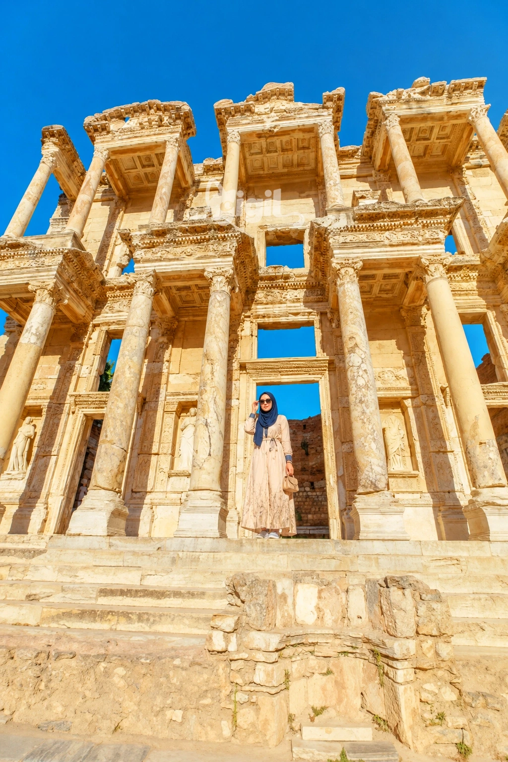 Library of Celsus Facade in Ephesus