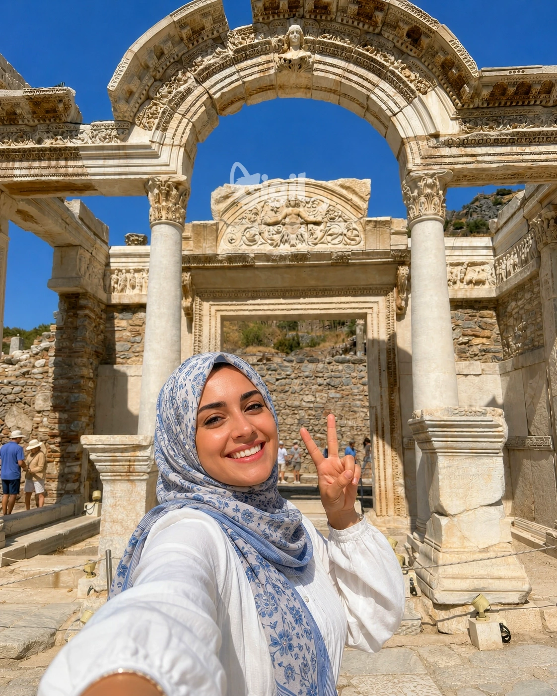 Temple of Hadrian Facade in Ephesus