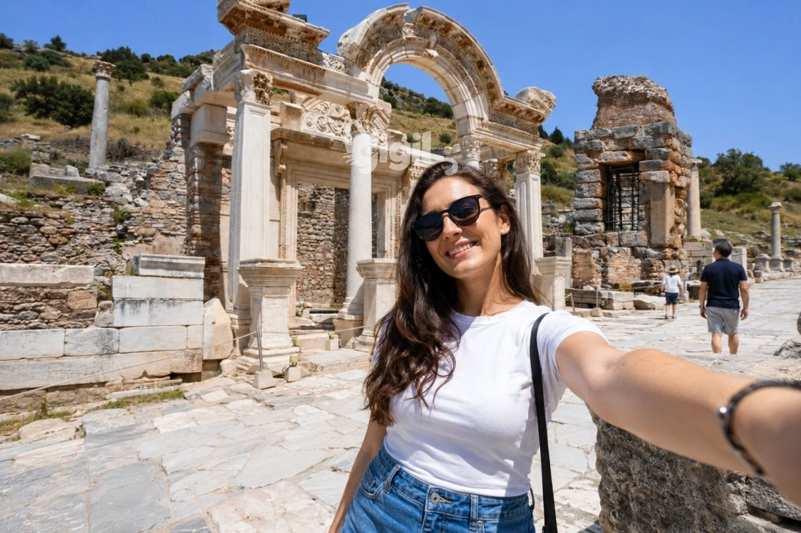 Temple of Hadrian Front View