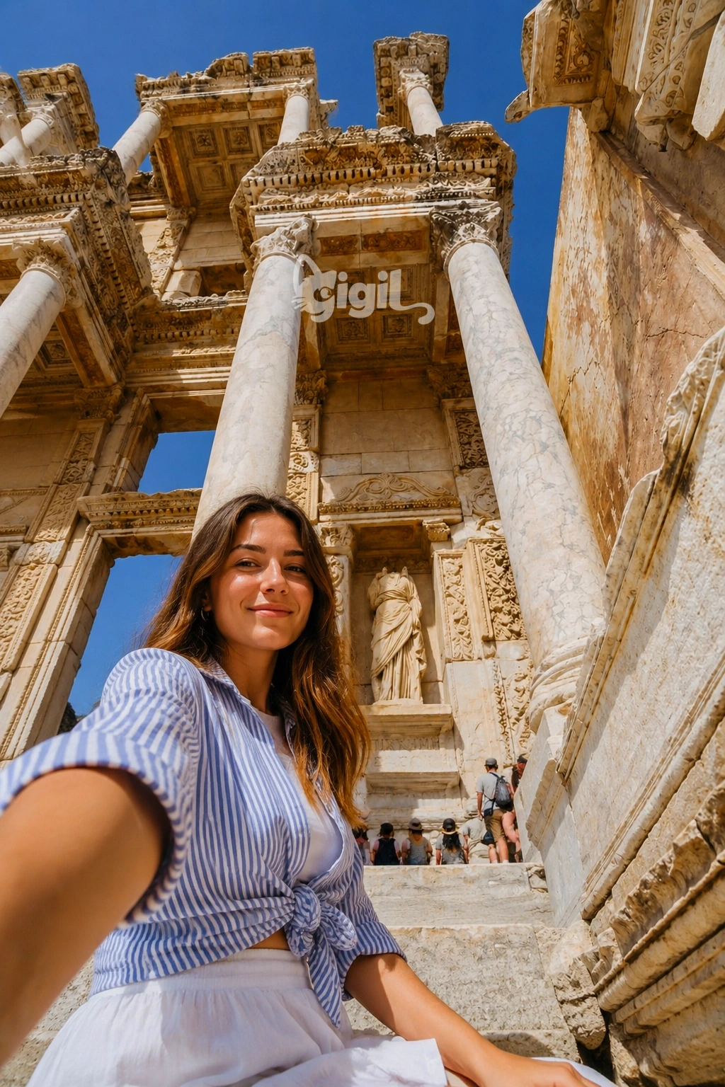 Celsus Library Ancient Ruin Setting
