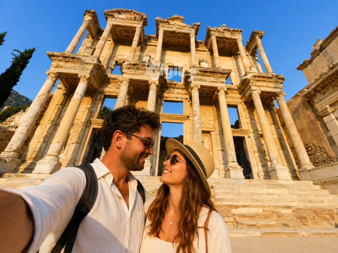 Celsus Library Front Architecture