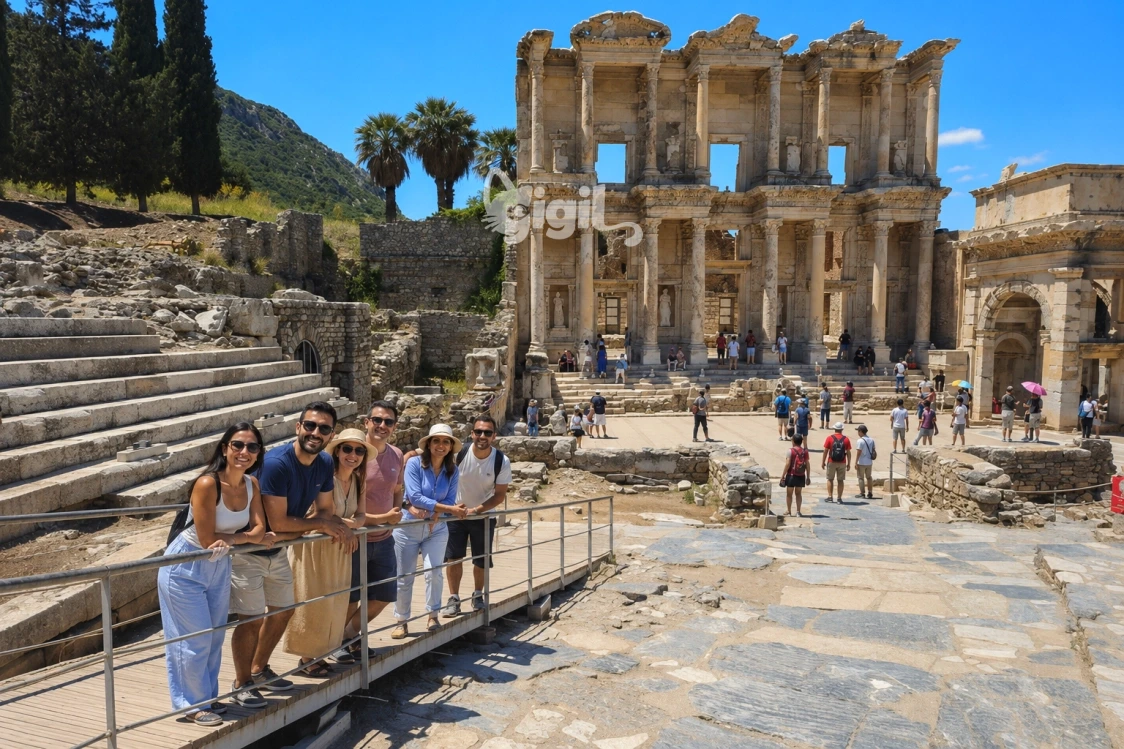 Celsus Library Ruins and Marblework
