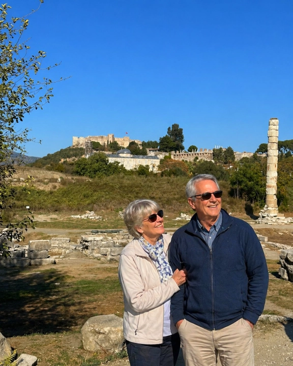 Temple of Artemis Column Remains Scene