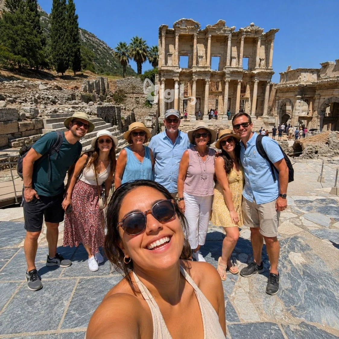 Celsus Library Cultural Facade View