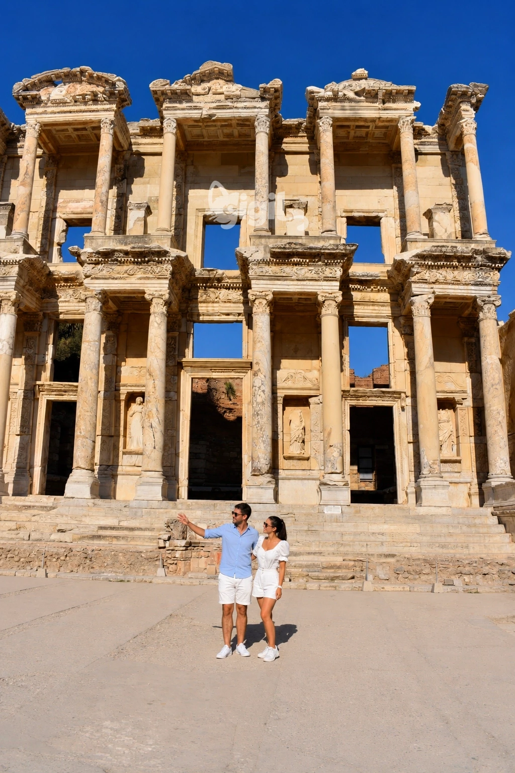 Celsus Library Cultural Marble Memory