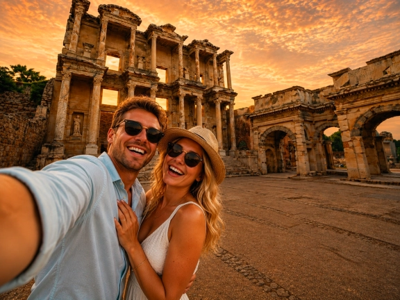 Ephesus, Terrace Houses & Ephesus Archaeological Museum 2-Day Group Ferry Package from Leros to Izmir