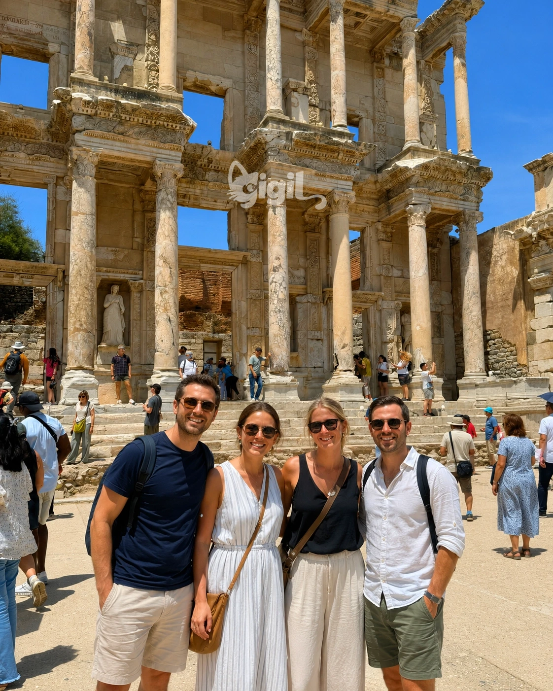 Celsus Library Roman Facade Design