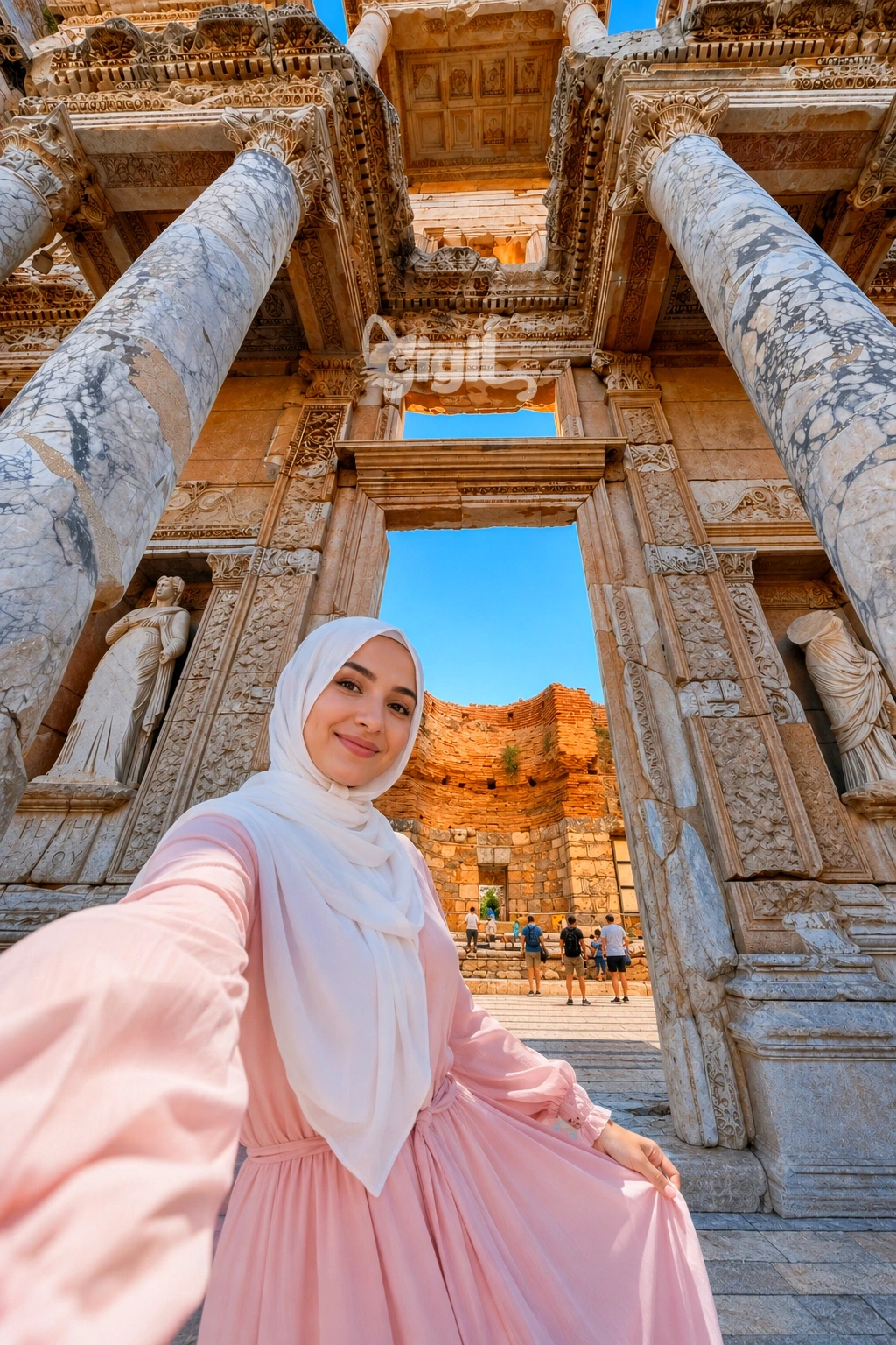 Celsus Library Roman Facade Detail