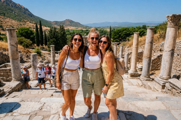 Ephesus, Terrace Houses & Ephesus Archaeological Museum 3-Day Group Ferry Package from Patmos