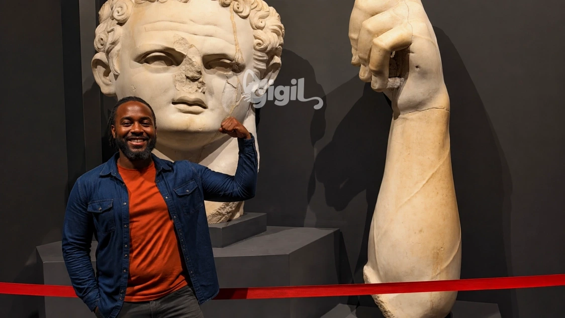 Domitian Statue Fragment Indoor Collection View