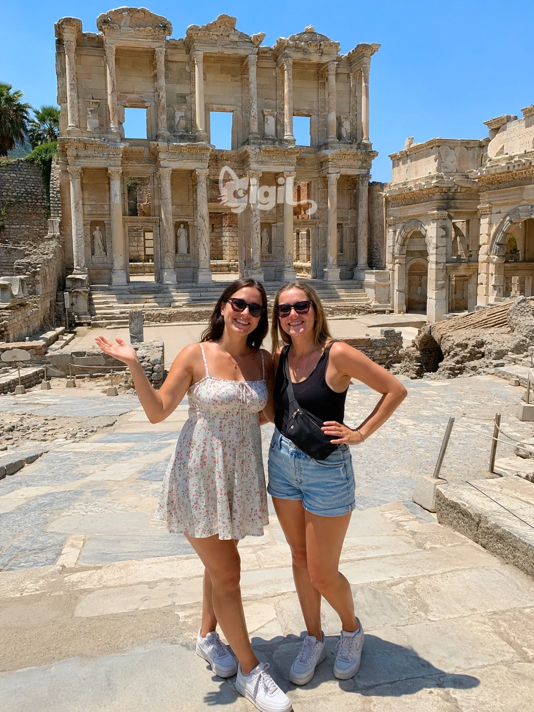 Library of Celsus Marble Facade Scene