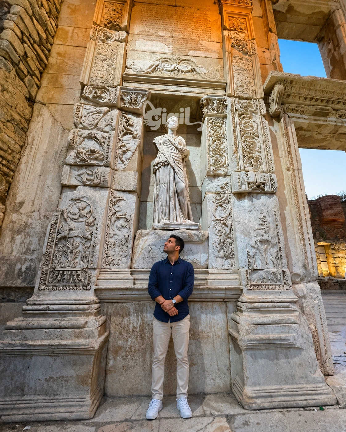 Celsus Library and Ancient Marble Street