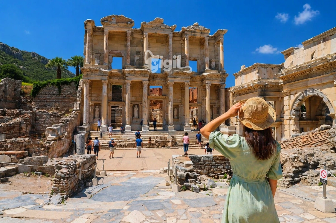Celsus Library Cultural Monument Facade