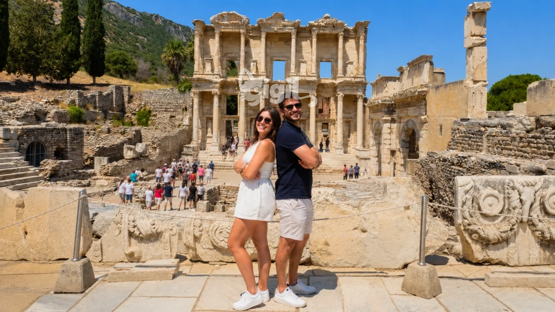 Celsus Library Excavated Stone Setting