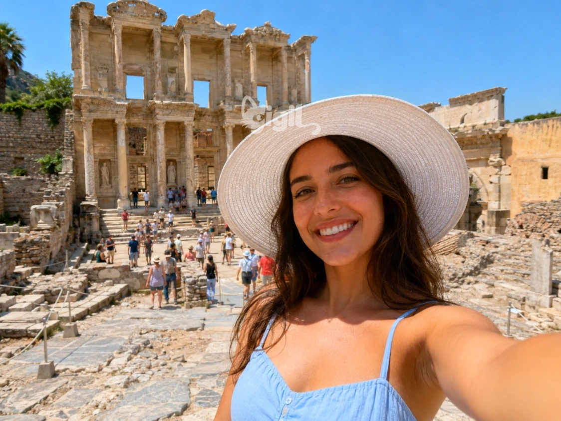 Celsus Library Historic City Setting